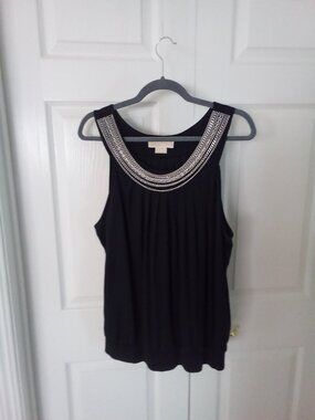 Womems, XL Michael Kors dressy tank with chains